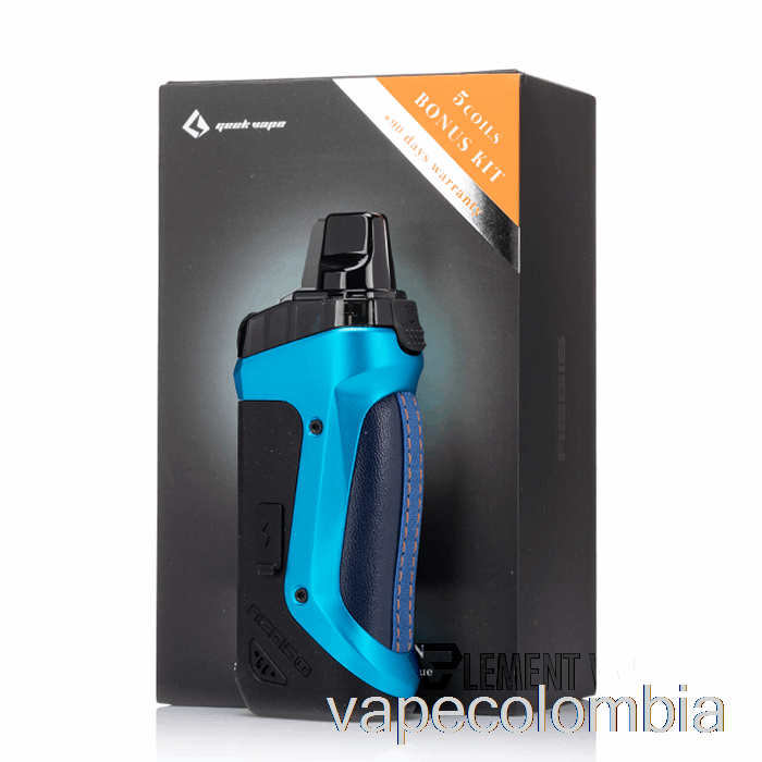 Kit De Vape Completo Geek Vape Aegis Boost 40w Pod Mod Kit Le Bonus Kit - Todopoderoso Azul